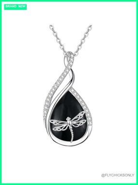 Sterling Silver Celtic Dragonfly Pendant Necklace 18+2 Inch Chain